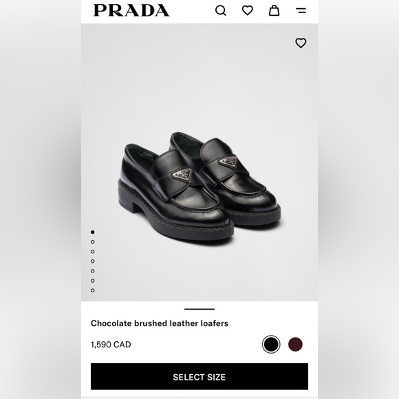 Prada brushed chocolate loafers - Picture 10 of 10